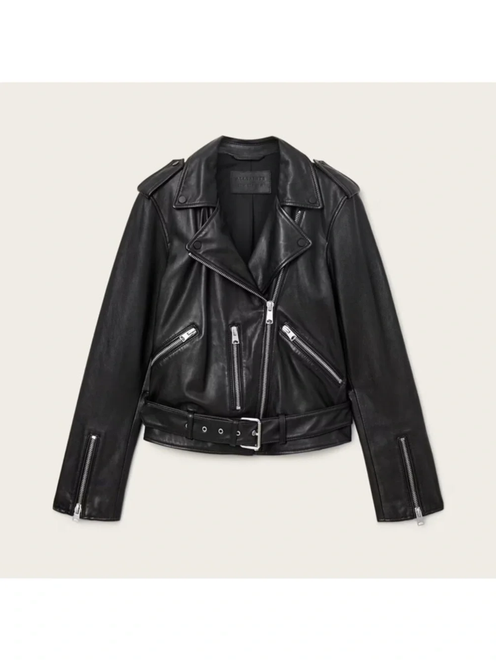 Allsaints BALFERN LEATHER BIKER JACKET - Picture 2 of 7